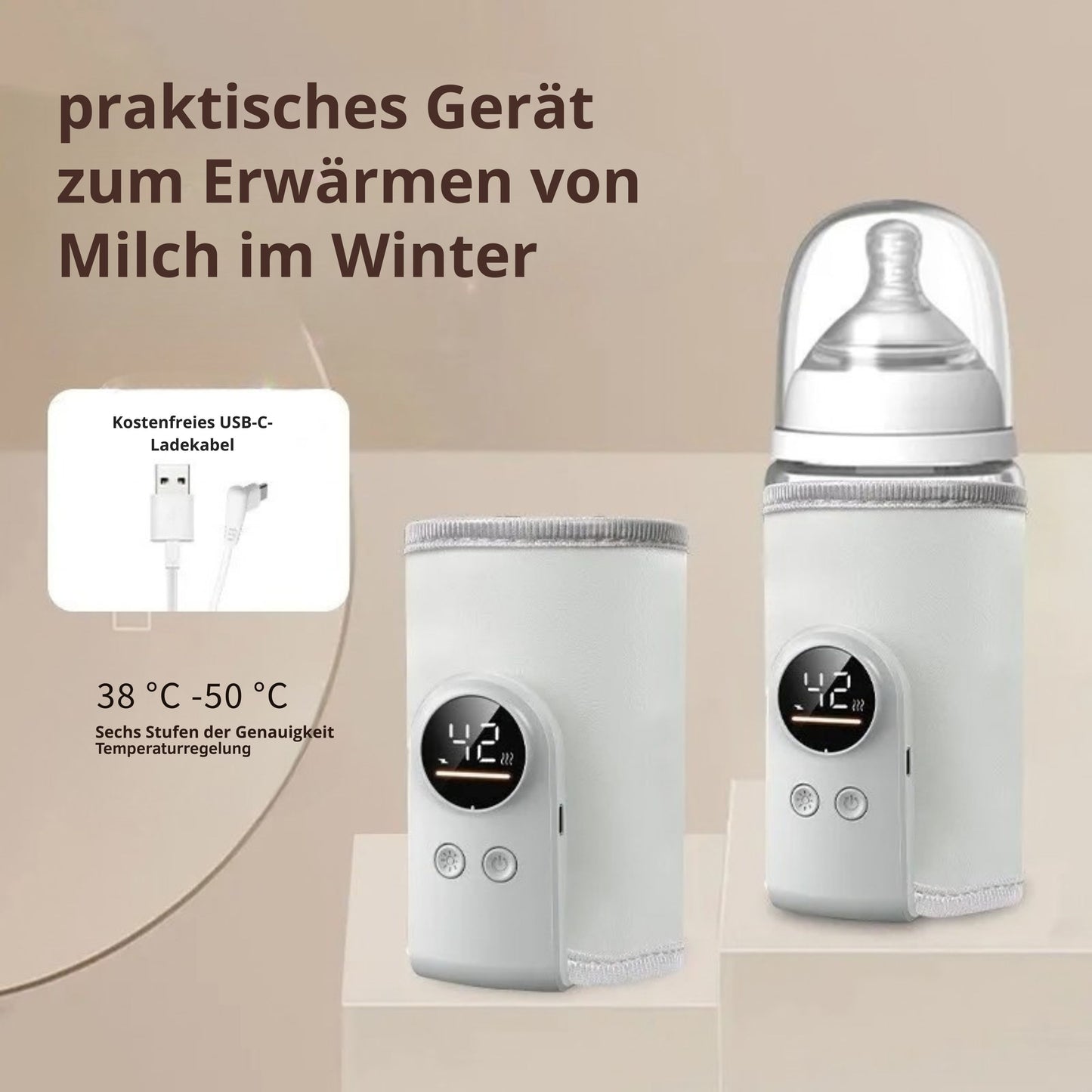 Tragbarer Babyflaschenwärmer