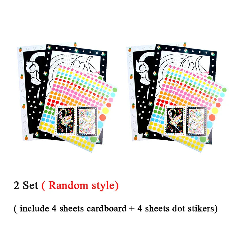 Funny Puzzle Dot Stickers – Cute Animal Mosaic Craft Set for Kids