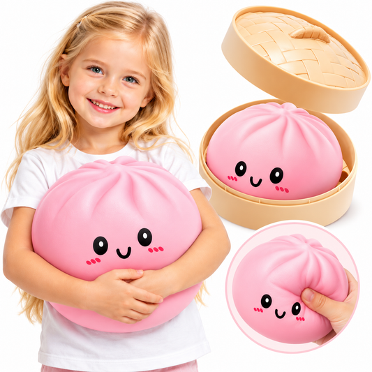 KnautschKloß – Riesiger Quetsch-Antistressball 🥟☁️