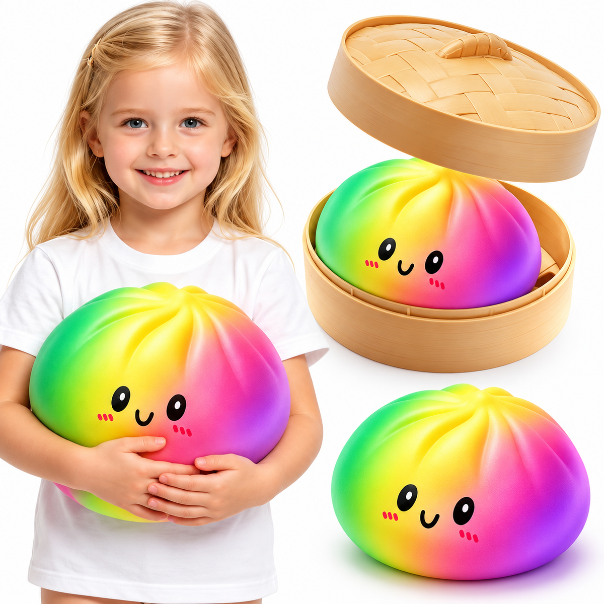 KnautschKloß – Riesiger Quetsch-Antistressball 🥟☁️