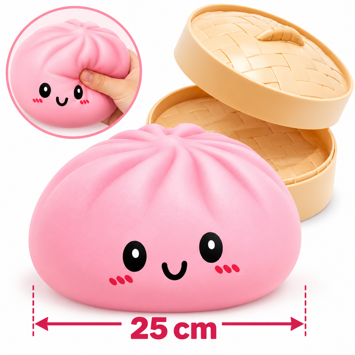 KnautschKloß – Riesiger Quetsch-Antistressball 🥟☁️