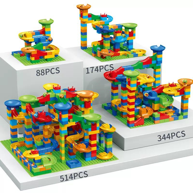 Murmelbahn Baukasten Set | Kreatives Konstruktionsspiel für Logik, Motorik und Spielspaß