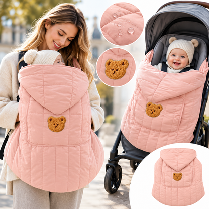 KuschelWickel – Winter-Einschlagdecke mit Kapuze 🤍❄️