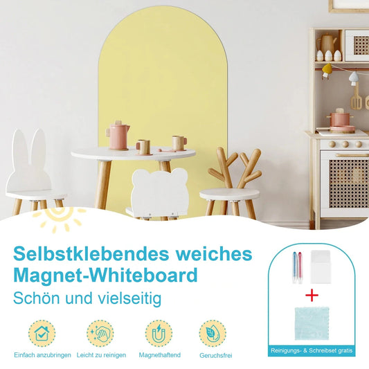 Selbstklebendes magnetisches Bogen-Whiteboard für Kinder