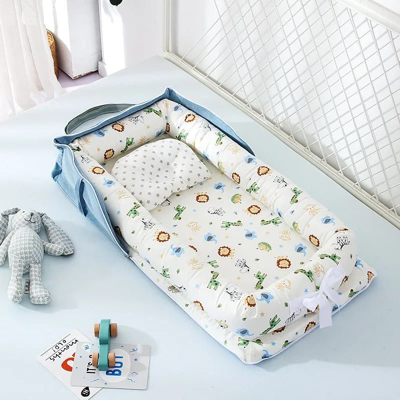 Portable Baby Nest Bed – Travel Bassinet & Playpen for Newborns