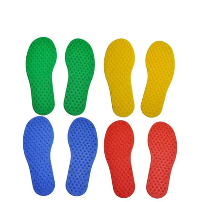 8-teiliges Hand- & Fuß-Koordinationsspiel – aktives Spiel für Kinder 🖐️🦶🌈