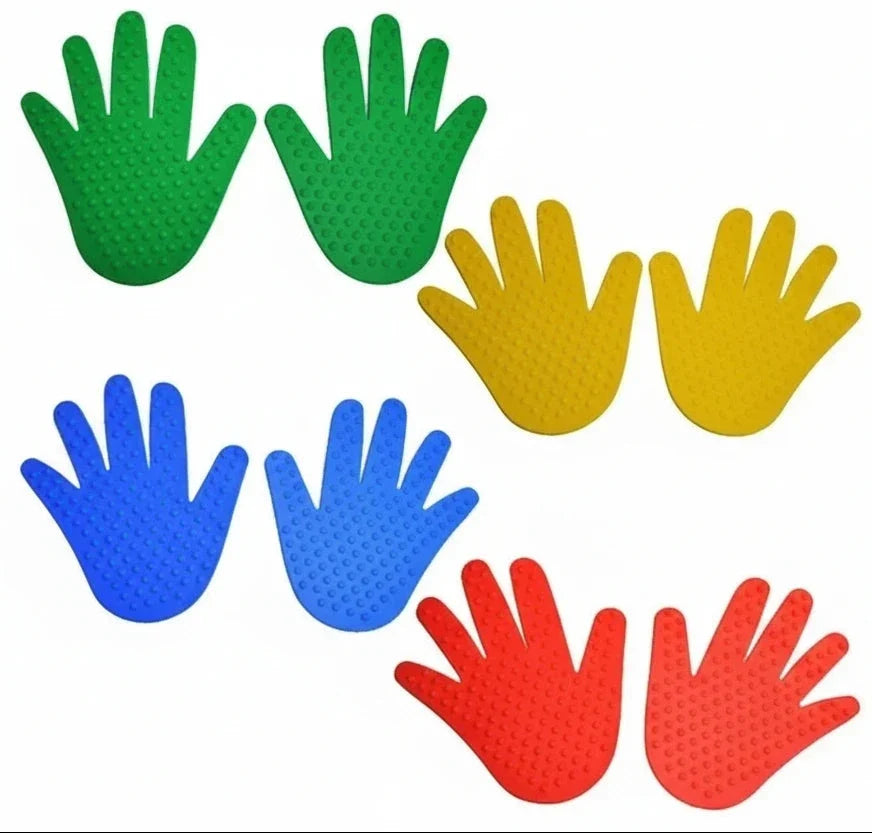 8-teiliges Hand- & Fuß-Koordinationsspiel – aktives Spiel für Kinder 🖐️🦶🌈