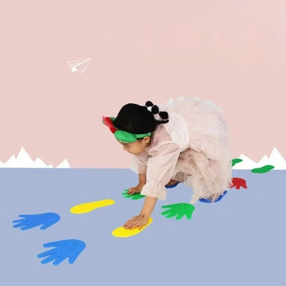 8-teiliges Hand- & Fuß-Koordinationsspiel – aktives Spiel für Kinder 🖐️🦶🌈