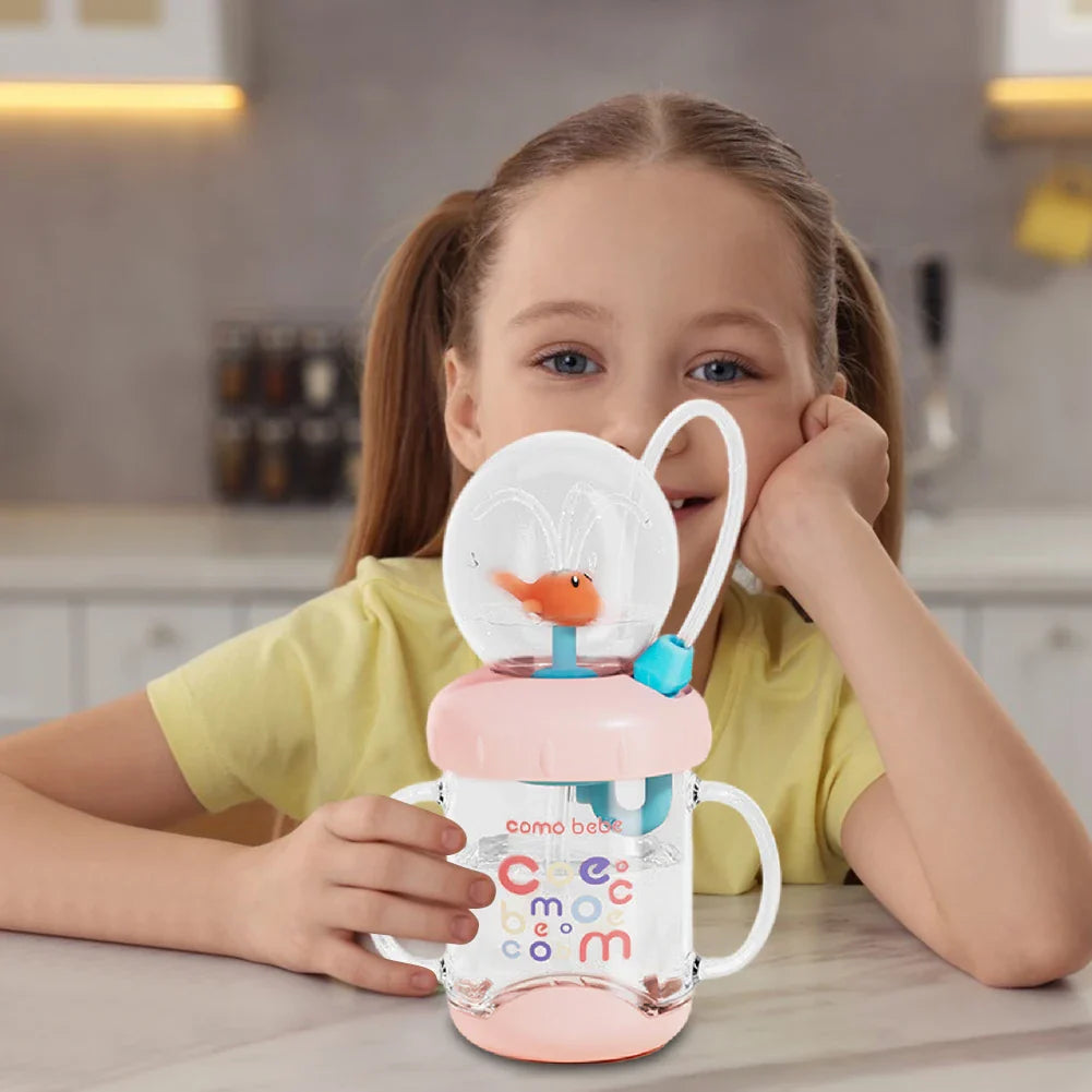 Whale Fountain Tumbler – Leak-Proof Kids’ Water Cup