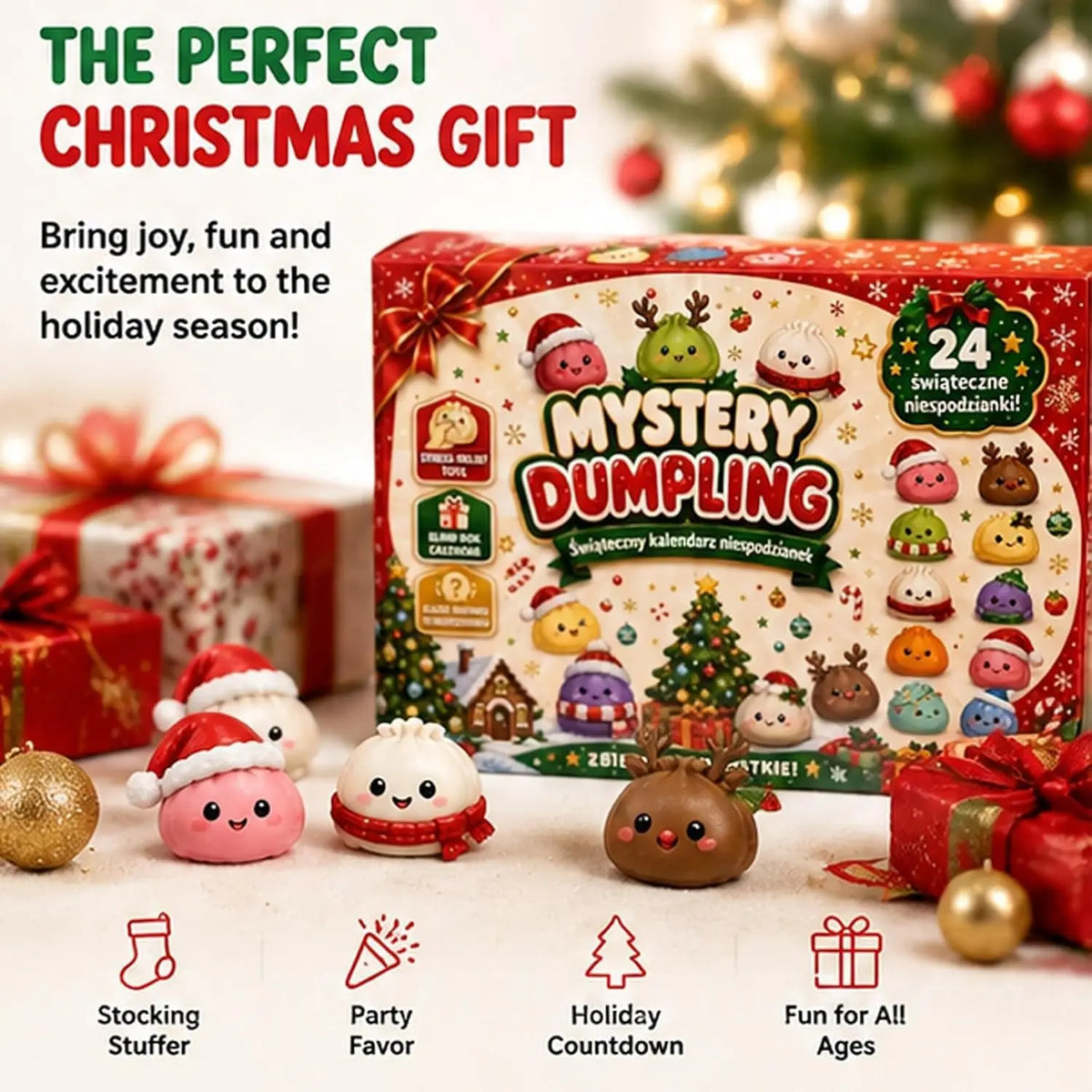 Weihnachtlicher Squishy-Adventskalender
