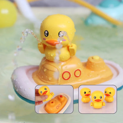 QuackFlow Enten-Dusch-Badespielzeug – Elektrisches Wasser-Sprühboot für Kinder