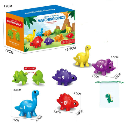 DinoZähl Zahlen- & Buchstaben-Zuordnungspuzzle