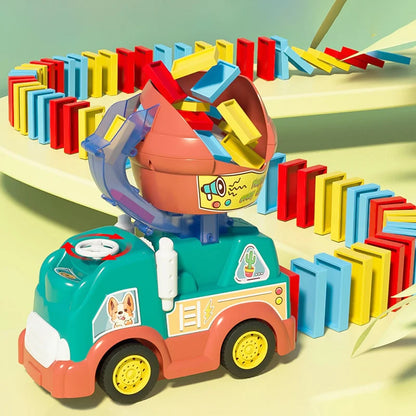 Elektrisches Domino Zug Set – 102 Teile