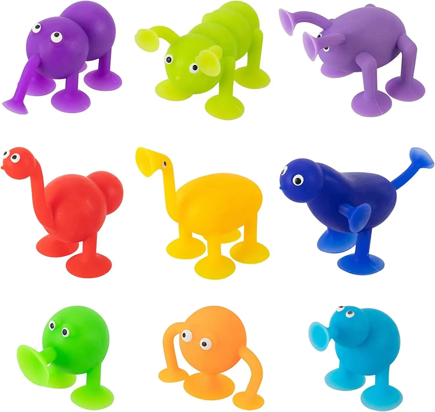 Saugnapf-Monstertiere Fidget-Spielzeug (9 Teile)