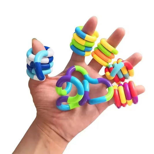 Regenbogen-Ringelschnur Fidget-Spielzeug (5er-Set)