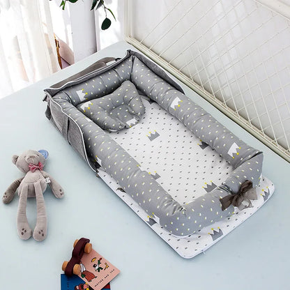Portable Baby Nest Bed – Travel Bassinet & Playpen for Newborns