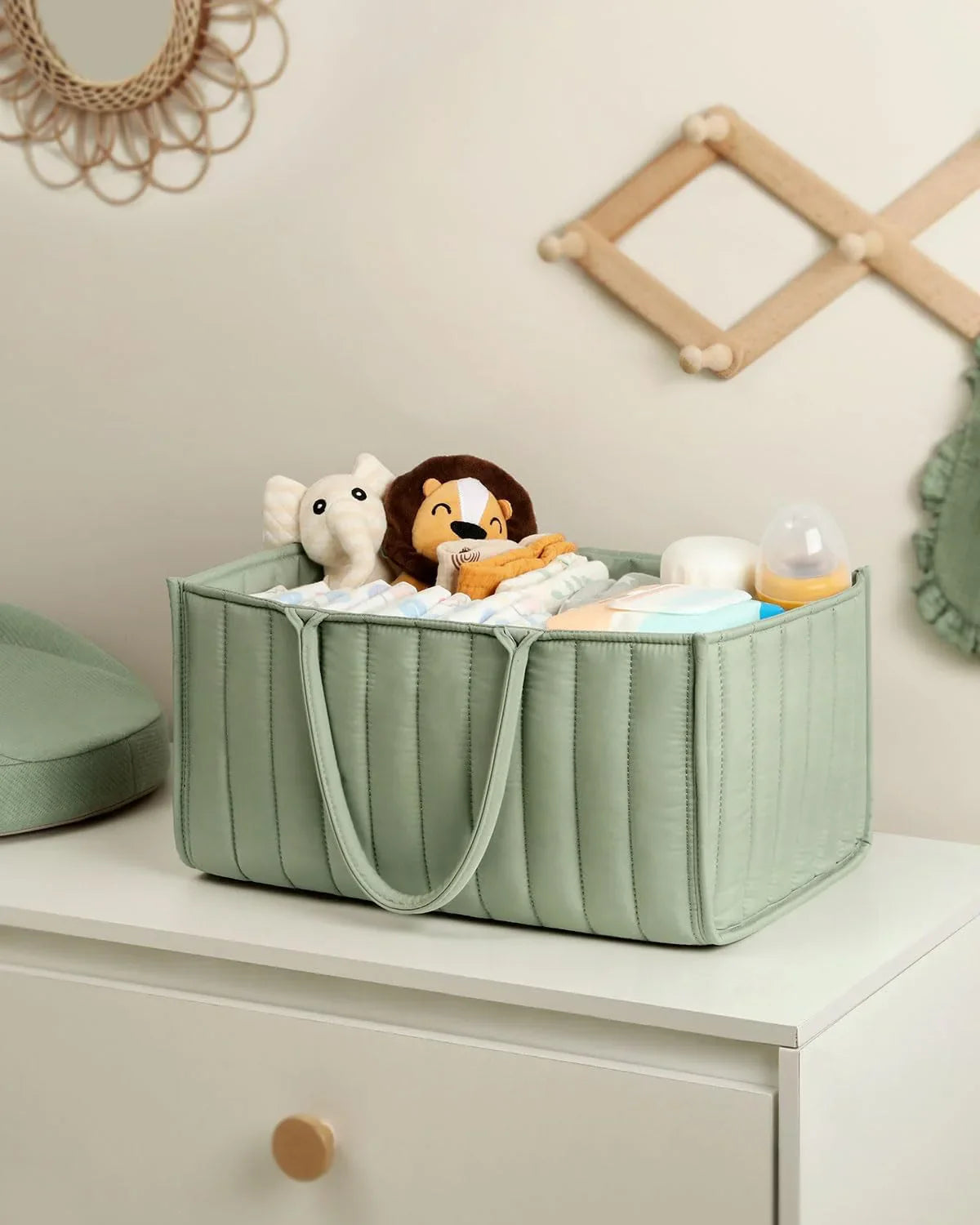 Baby Diaper Organizer Bag – Folding Portable Storage Caddy