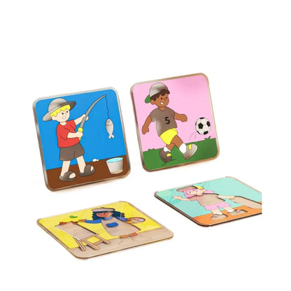 Anzieh-Puzzlespiel für Kinder