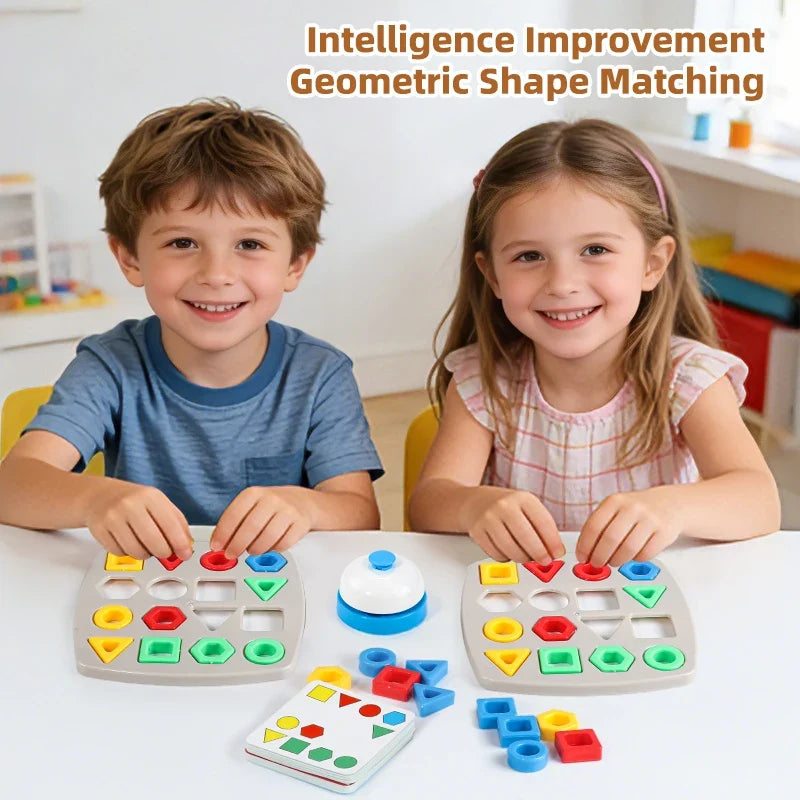 Geometrisches Zuordnungspuzzle – interaktives Tischspiel für Kinder