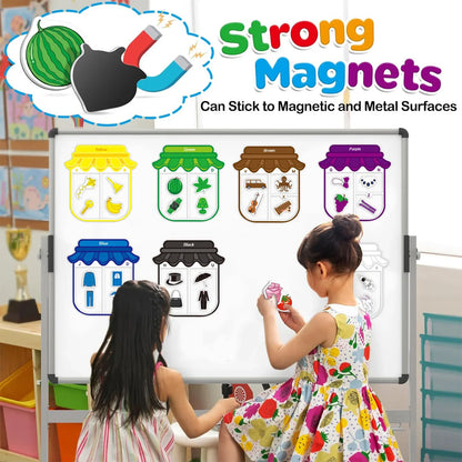 Magnetische Lern Sticker Set für Kinder Farben (Englisch lernen)