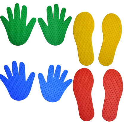 8-teiliges Hand- & Fuß-Koordinationsspiel – aktives Spiel für Kinder 🖐️🦶🌈