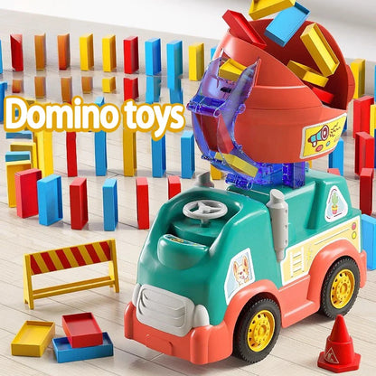Elektrisches Domino Zug Set – 102 Teile