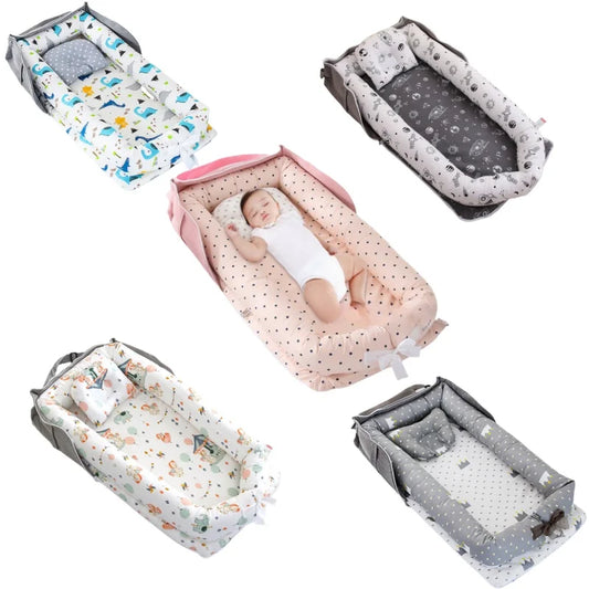 Portable Baby Nest Bed – Travel Bassinet & Playpen for Newborns