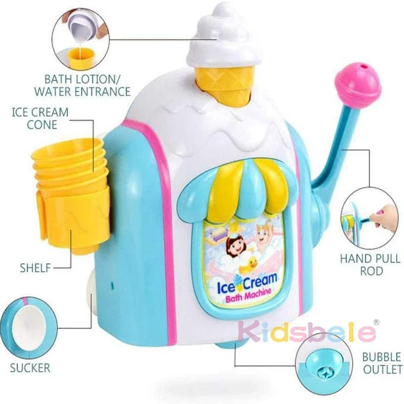 Bubble Ice Cream Bath Toy
