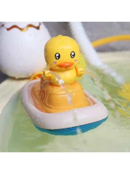 QuackFlow Enten-Dusch-Badespielzeug – Elektrisches Wasser-Sprühboot für Kinder