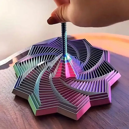 DrehGlanz – 3D-Regenbogen-Fidget-Spielzeug