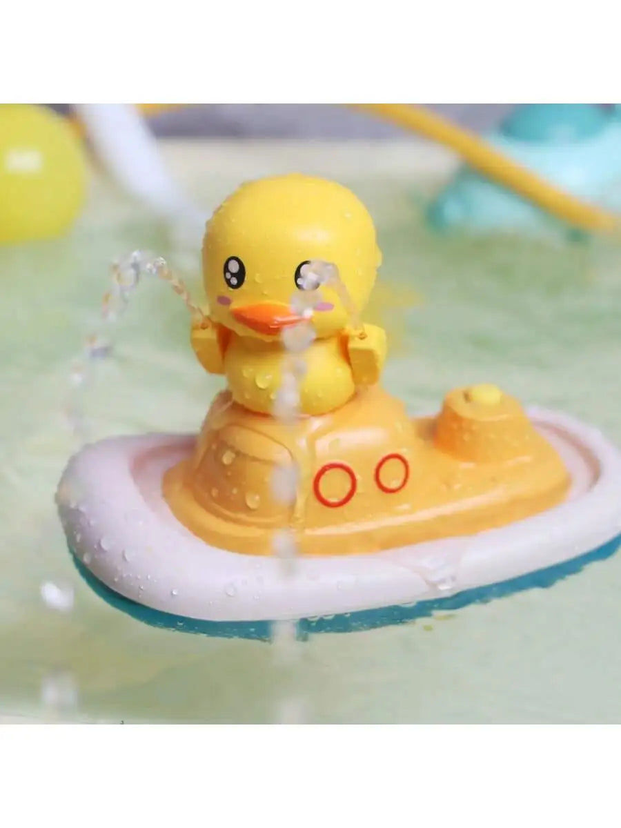 QuackFlow Enten-Dusch-Badespielzeug – Elektrisches Wasser-Sprühboot für Kinder