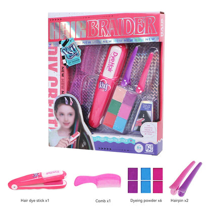 Children's Simulated Hair Dyeing Stick Set – DIY Hair & Makeup Tools