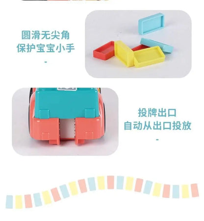 Elektrisches Domino Zug Set – 102 Teile
