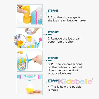 Bubble Ice Cream Bath Toy