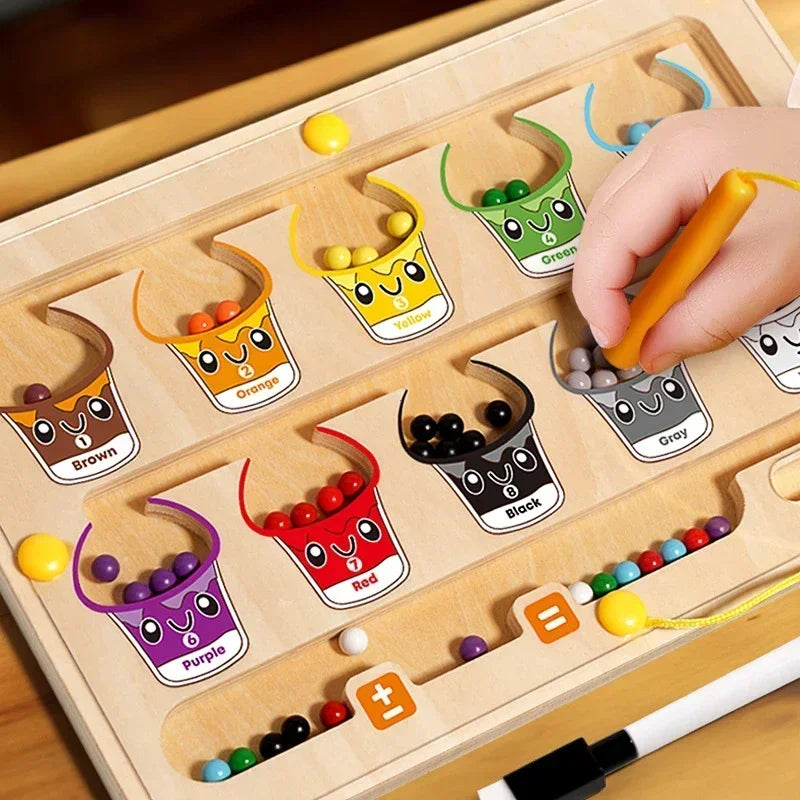 FarbZähler Duo – Montessori-Labyrinth & Maltafel