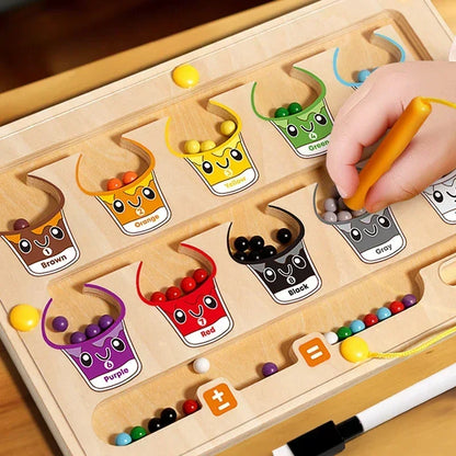 FarbZähler Duo – Montessori-Labyrinth & Maltafel