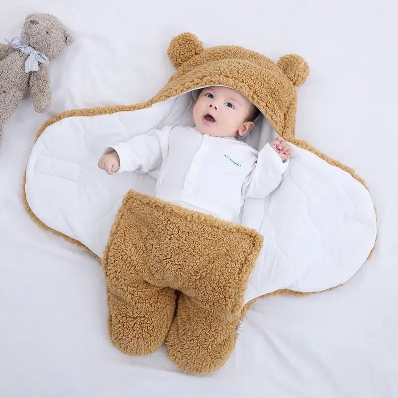 KuschelBär – Plüsch-Strampler für den Winter 🐻❄️