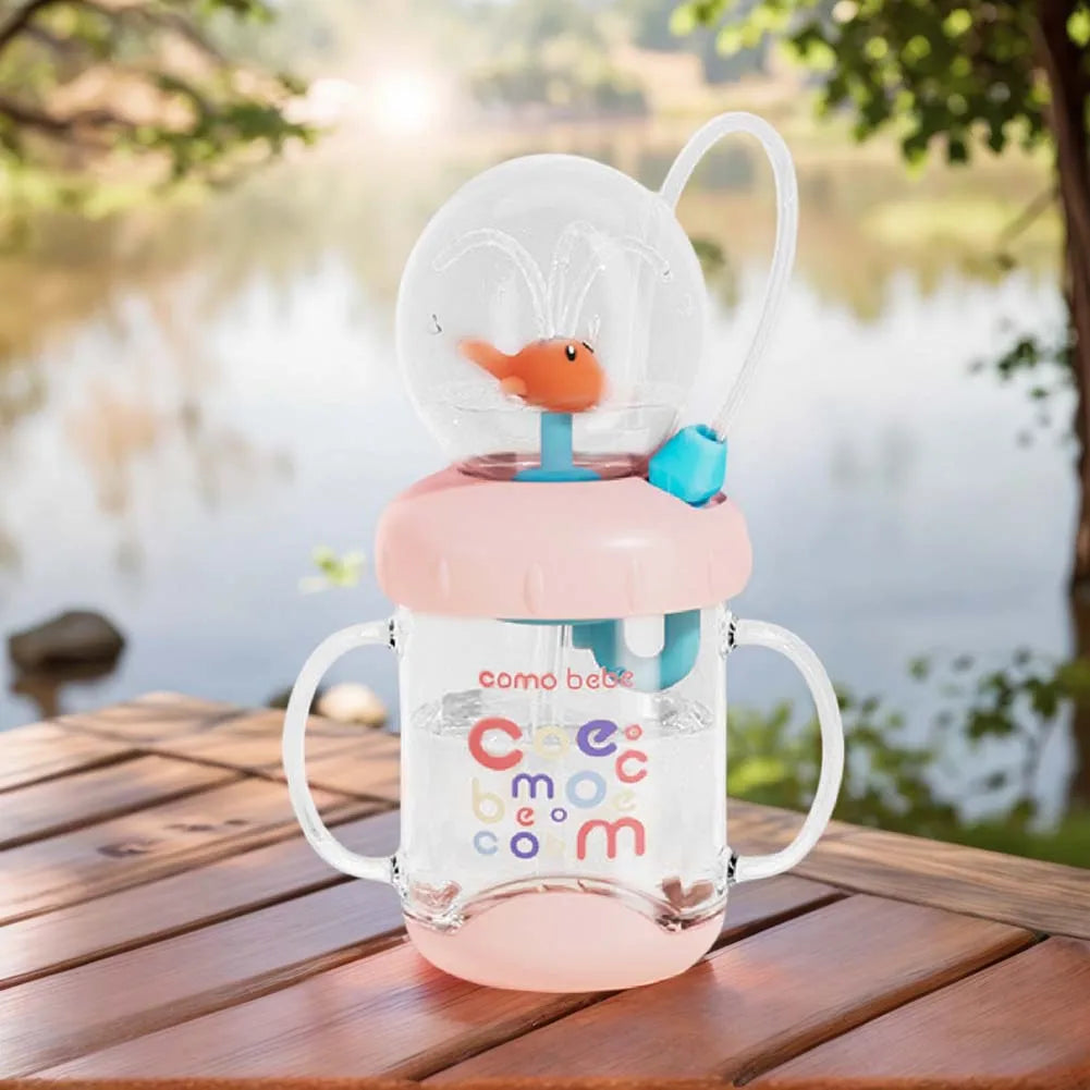 Whale Fountain Tumbler – Leak-Proof Kids’ Water Cup
