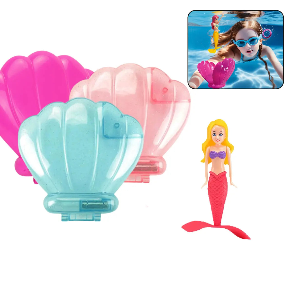 WasserMeerjungfrau Schwimmendes Bade Spielzeug Set