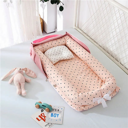 Portable Baby Nest Bed – Travel Bassinet & Playpen for Newborns