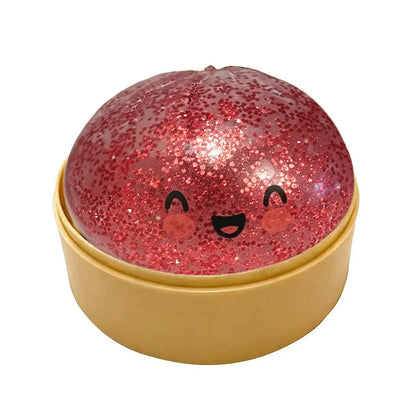 Riesen-Teigtasche zum Drücken – weiches Fidget mit Bambuskörbchen 🥟✨