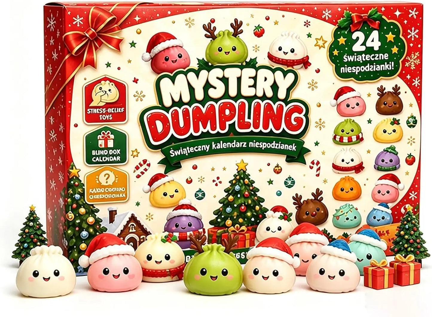 Weihnachtlicher Squishy-Adventskalender