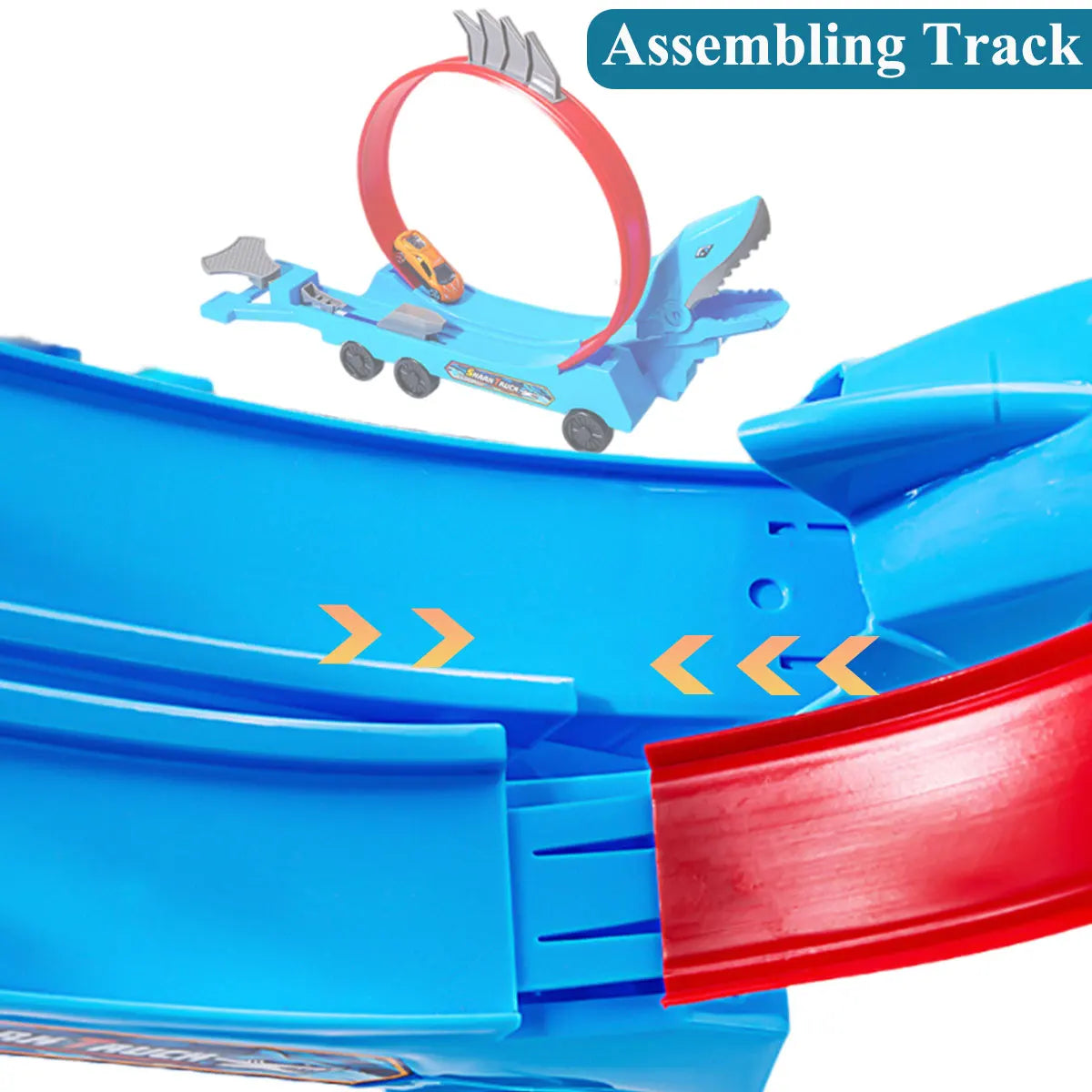 Dinosaurier Rennbahn-Set – Bauen, Rutschen & Rennen