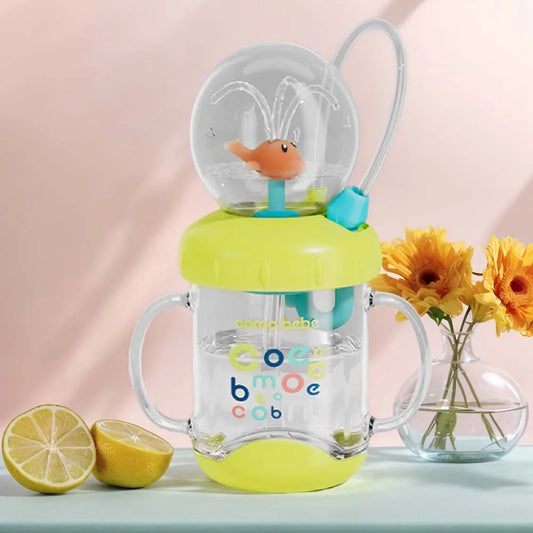 Whale Fountain Tumbler – Leak-Proof Kids’ Water Cup