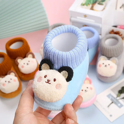 BärenSchritt – Plüsch-Krabbelschuhe mit Anti-Rutsch-Sohle 🐻👟