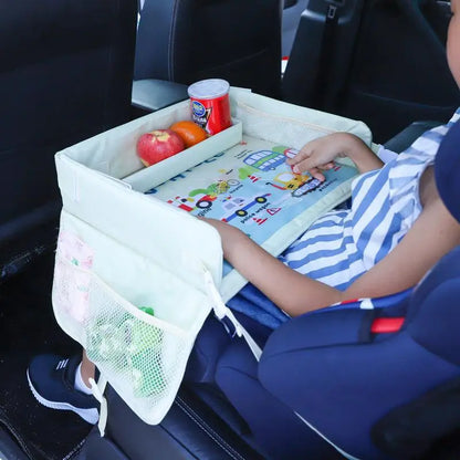 Kinder Auto-Reisetisch mit Aufbewahrungsfächern