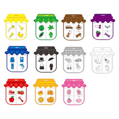 Magnetische Lern Sticker Set für Kinder Farben (Englisch lernen)