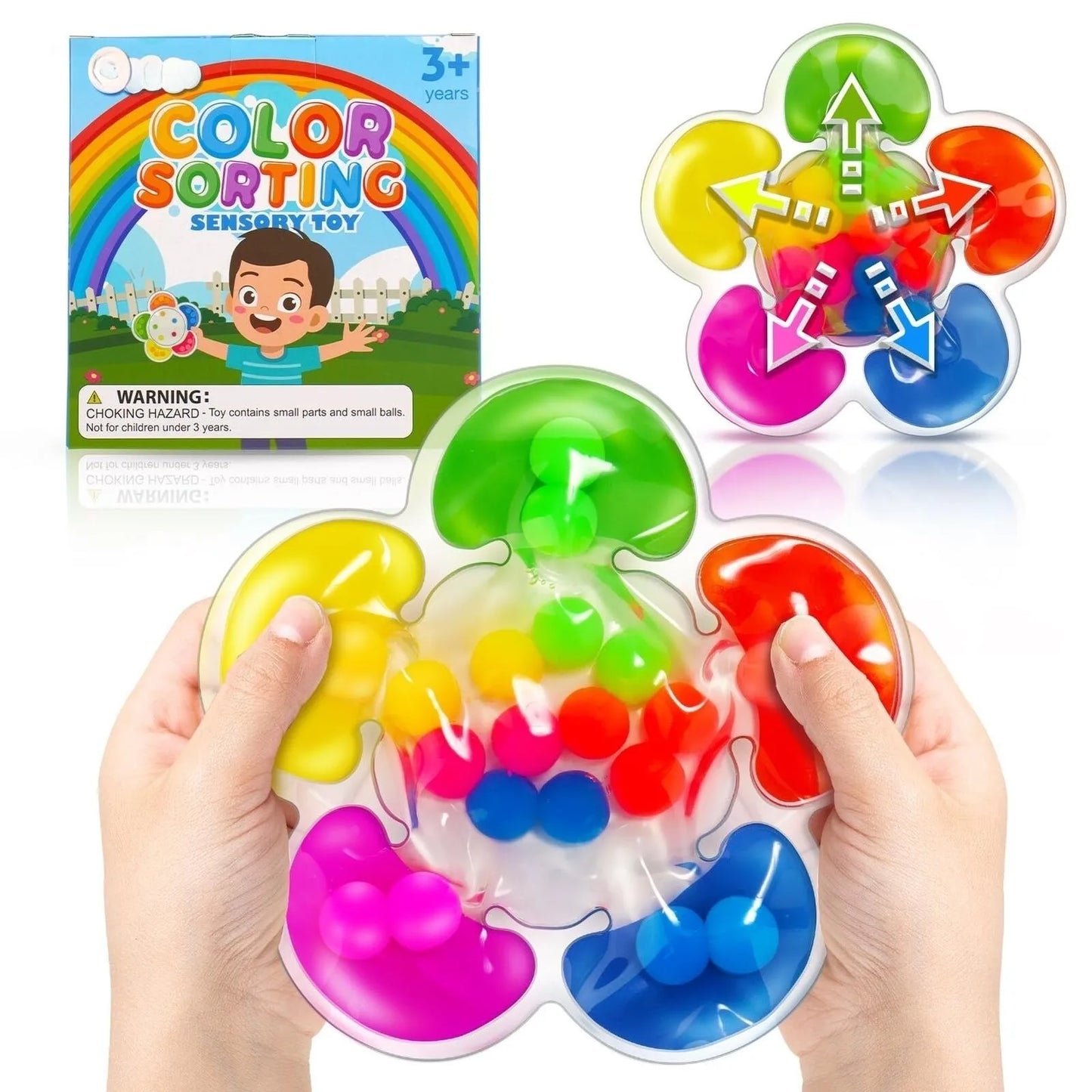 Farb Sortier Lernspiel Sensorik Spielzeug für Kinder