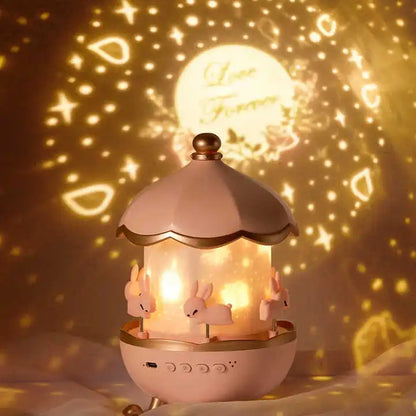 Electric Bunny Projector Night Light for Kids