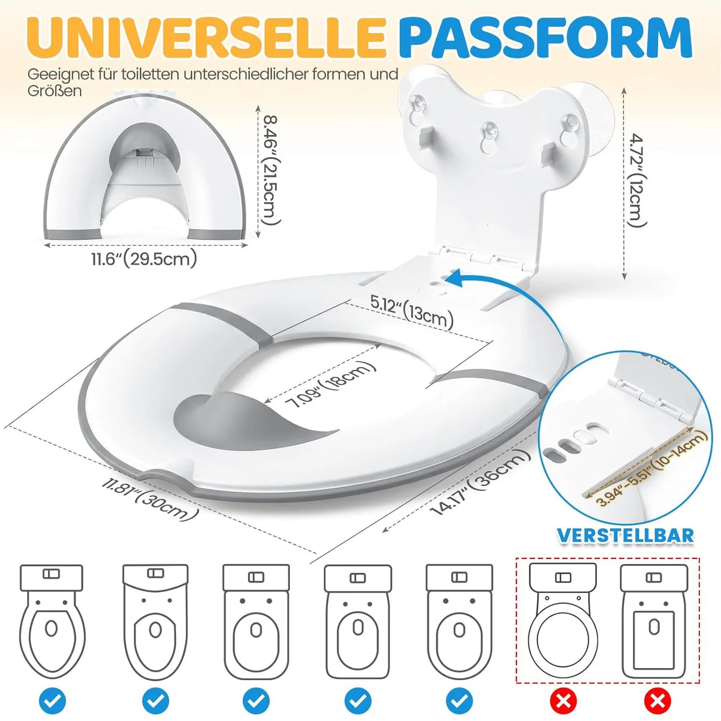 Faltbarer Kinder-Toilettensitz